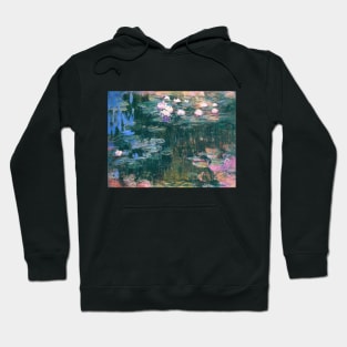 Waterlilies (Multicolored) by Claude Monet Hoodie